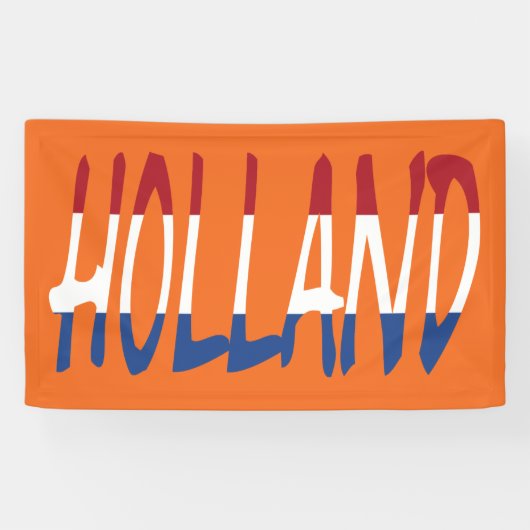 Holland überlagerte sich bei der niederländischen  banner (Horizontal)