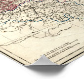 Holland und Belgien Karte Poster (Ecke)