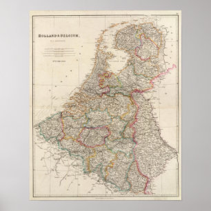 Holland und Belgien Poster