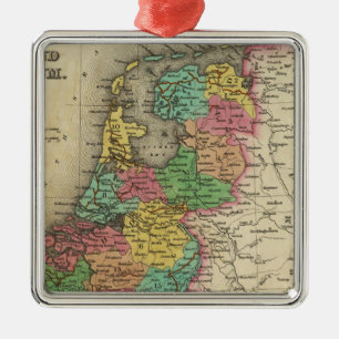Holland und Belgien Silbernes Ornament