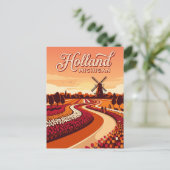 Holland USA Postkarte (Stehend Vorderseite)
