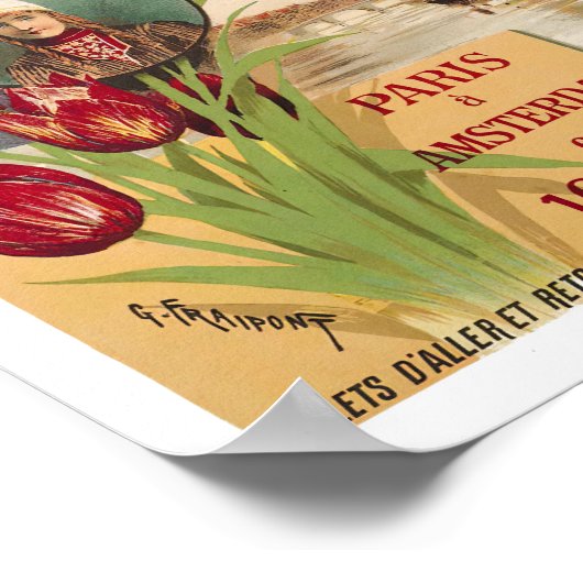 Holland Vintage Reise Poster (Ecke)