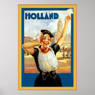Holland ~ Vintage Reise Poster