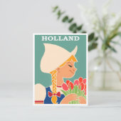 Holland Vintage Reise Postkarte (Stehend Vorderseite)