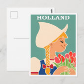 Holland Vintage Reise Postkarte (Vorne/Hinten)