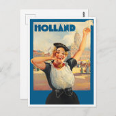 Holland Vintage Reise Postkarte (Vorne/Hinten)
