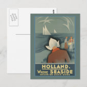 Holland Vintage Travel Postcard Postkarte (Vorne/Hinten)
