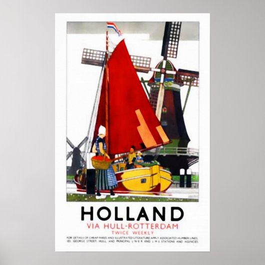 Holland | Vintage Travel Poster (Vorne)