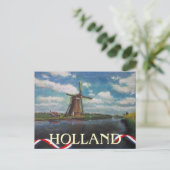 Holland Windmill Postcard Postkarte (Stehend Vorderseite)