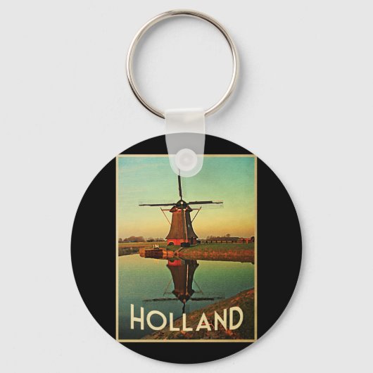 Holland Windmill Schlüsselanhänger (Vorderseite)