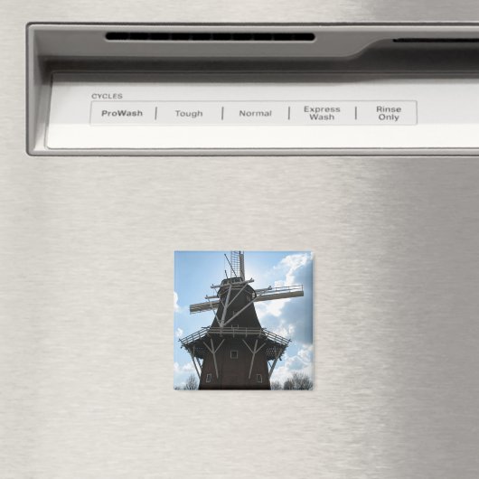 Holland Windmill Silhouette Kühlschrankmagnet (In Situ (Geschirrspüler))