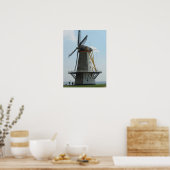 Holland windmill, Vlissingen, Niederlande Poster (Küche)