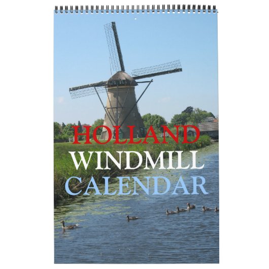 Holland Windmills Calendar Kalender (Titelbild)