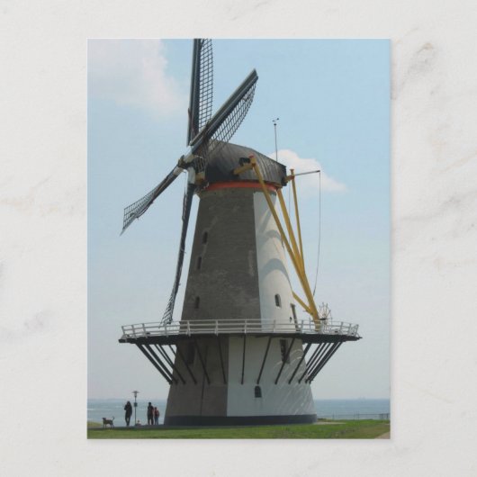 Holland-Windmühle in Zeeland, die Niederlande Postkarte (Vorderseite)