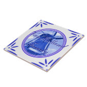 Holland-Windmühlen-Delftblau Druckfamilienname Fliese (Seite)