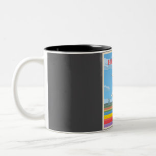 Holland-Windmühlen-Reise Zweifarbige Tasse