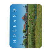 Holland Zaanse Schans Windmühlen sehen Kühlschrank Magnet (Vertikal)