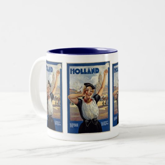 Holland Zweifarbige Tasse (Vorderseite Links)