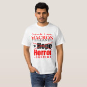 Hollande + Macron = Horror - White Men tee (Vorne ganz)