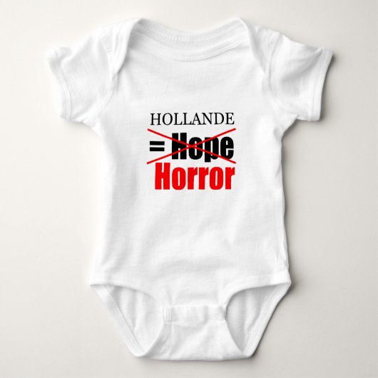 Hollande Not Hope = Horror - Baby Bodysuit 1 Baby Strampler (Vorderseite)