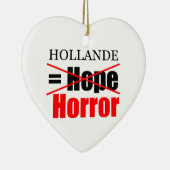 Hollande Not Hope = Horror !!!!!!!!! Keramik Ornament (Rechts)