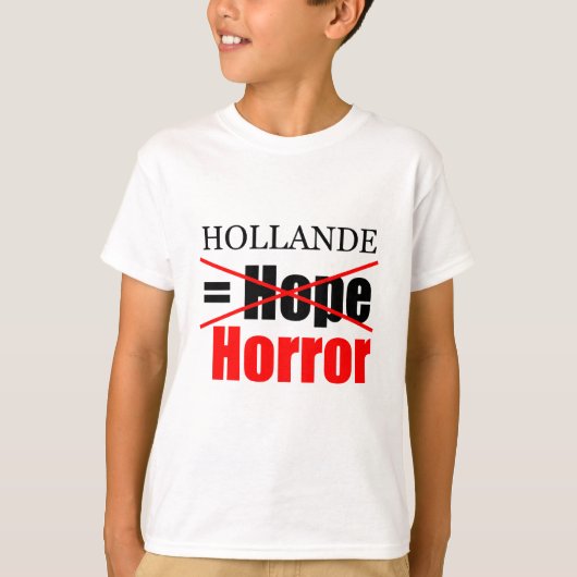 Hollande Not Hope = Horror - Kids T-Shirt (Vorderseite)