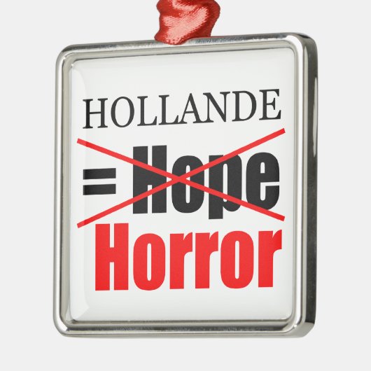 Hollande Not Hope = Horror - Ornament (Links)