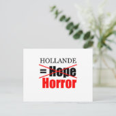 Hollande Not Hope = Horror !!!!!!!!! Postkarte (Stehend Vorderseite)