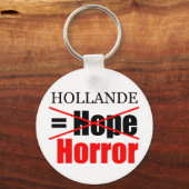 Hollande Not Hope = Horror - R Schlüsselanhänger (Vorderseite)