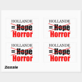 Hollande Not Hope = Horror - R Sticker (Blatt)