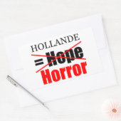 Hollande Not Hope = Horror - R Sticker (Umschlag)