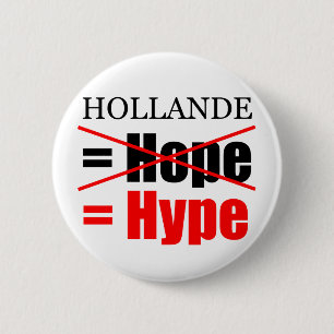 Hollande Not Hope = Hype !!!!!! Button