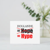 Hollande Not Hope = Hype - H Postcard Postkarte (Stehend Vorderseite)