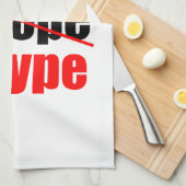 Hollande Not Hope = Hype !!!!!! Handtuch (Viertel Falte)