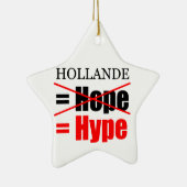 Hollande Not Hope = Hype !!!!!! Keramik Ornament (Rechts)