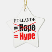 Hollande Not Hope = Hype !!!!!! Keramik Ornament (Links)