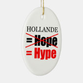 Hollande Not Hope = Hype !!!!!! Keramikornament (Rechts)