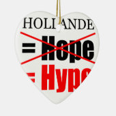 Hollande Not Hope = Hype !!!!!! Keramikornament (Rechts)
