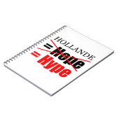 Hollande Not Hope = Hype - Notebook Notizblock (Linke Seite)