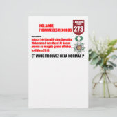 Hollande Record Legions d'Honneur - Letterhead Briefpapier (Stehend Vorderseite)