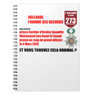 Hollande Record Legions d'Honneur - Notebook Notizblock