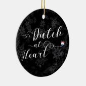 Holländer am Herzen, Weihnachtsbaum-Verzierung Keramikornament (Rechts)
