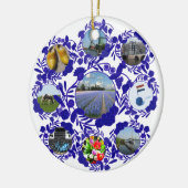 Holländer Delfts blaue Delftware Art Holland Keramik Ornament (Links)