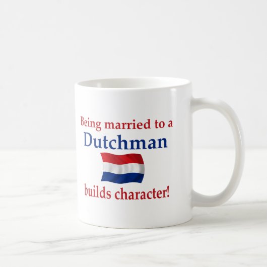 Holländer errichtet Charakter Kaffeetasse (Rechts)