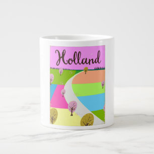 Holländer Felder Reiseplakat Jumbo-Tasse