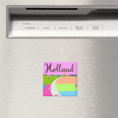 Holländer Felder Reiseplakat Magnet (In Situ (Geschirrspüler))