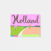 Holländer Felder Reiseplakat Post-it Klebezettel (Vorderseite)