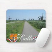 Holländer mahlt Holland-Text-Andenken Mousepad (Mit Mouse)