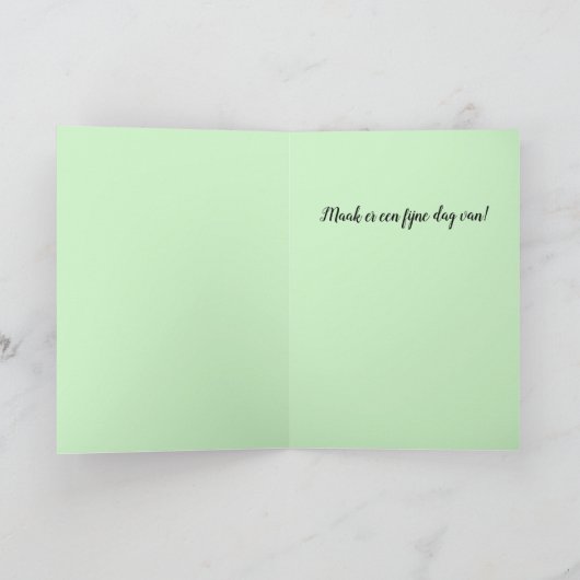 Holländisch Birthday Retro Fiat 500 Card Karte (Innenseite)