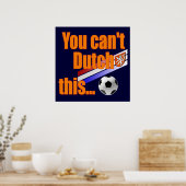 Holländisch das nicht - Holland Soccer Geschenke Poster (Küche)